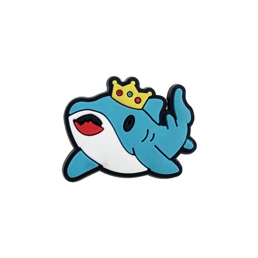 Shark Queen Croc Charm